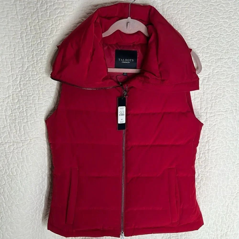 Talbots Puffer Vest with Neck Full Zip